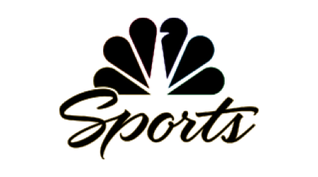 Colorful NBC Sports logo with peacock feathers.
